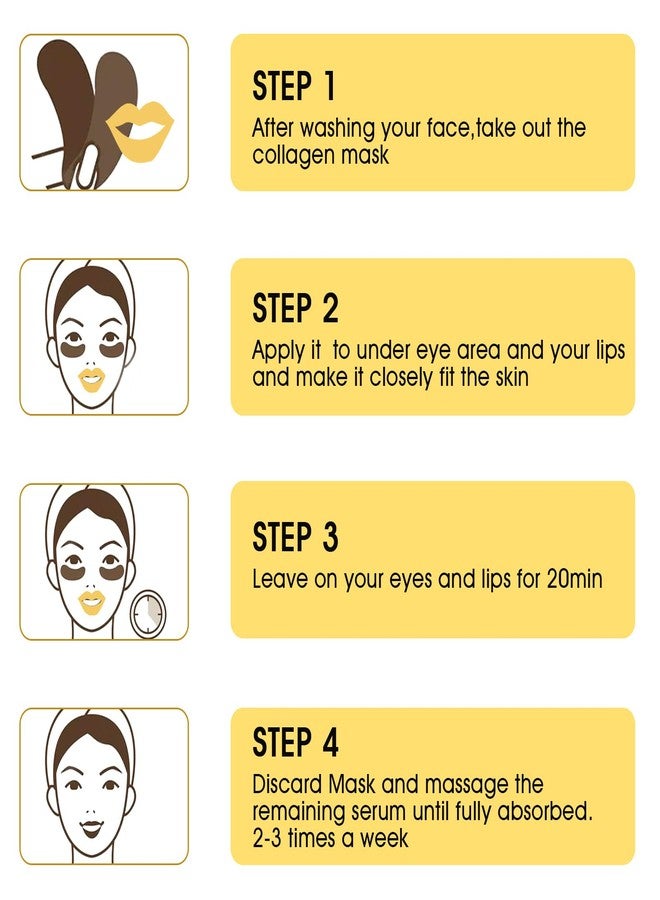 Adofect 40 Pairs Collagen Crystal Lip Mask & Eye Mask Set for Skin Care, Refreshing, Revitalizing, Relaxating, Hydrating, Traveling, Gifts for Men & Wowen, Valentine's Day Gifts - Image 5